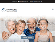 Tablet Screenshot of hammondhs.com